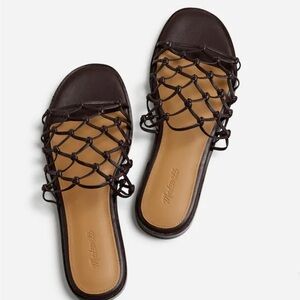 LIKE NEW - Madewell Dark Brown Knotted Sandals